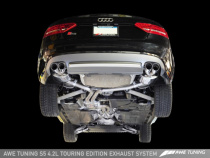 Audi S5 4.2L Touring Edition Exhaust System -- Polished Silver Tips AWE Tuning